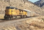 Vehicle train rolls west